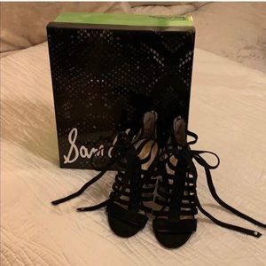 Sam Edelman Woman’s suede stack heel